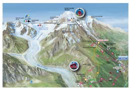 plan Aiguille du Midi Montenvers